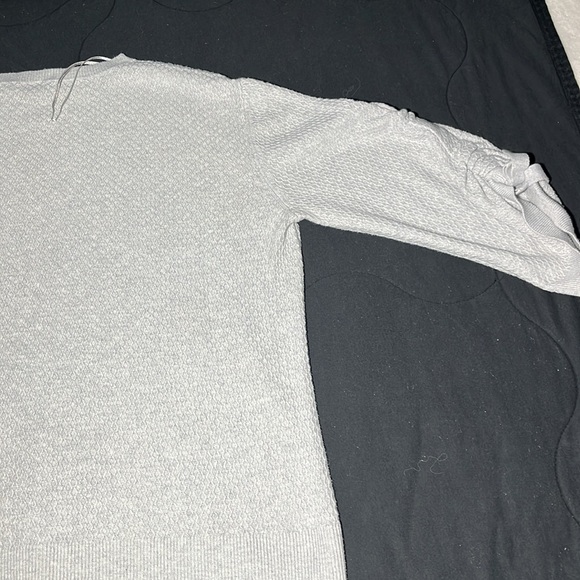 Simply Vera Vera Wang Women’s Textured Sweater - Size L, Gray - Picture 7 of 7